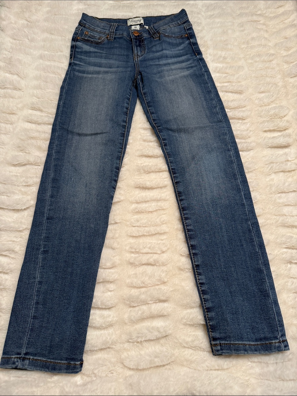 Girl’s Revelry Medium Dark Blue Straight-Leg Jeans
